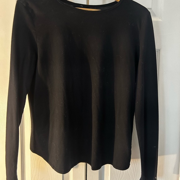 Fabletics Black Open-Back Long Sleeve Top - Picture 4 of 4
